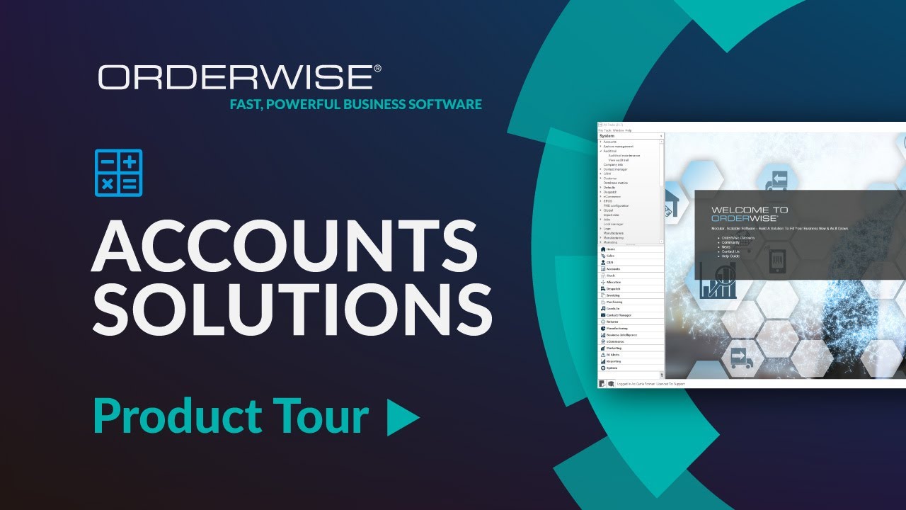 Orderwise Accounts Youtube