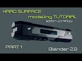 HARD SURFACE modelling TUTORIAL for  Blender 2 8  with addons -  small scifi container PART 1