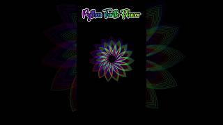 Python Turtle Graphics Flower #turtle #animation #flower #python #shorts