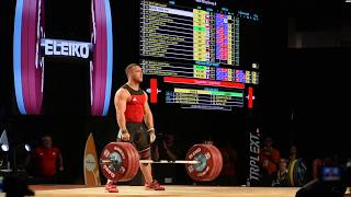 Arley Mendez 175kg Snatch + 203kg Clean and Jerk WWC 2017