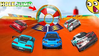 All Noob Car Hole Jumping - Extreme Car Driving Simulator 2024 - Car Game