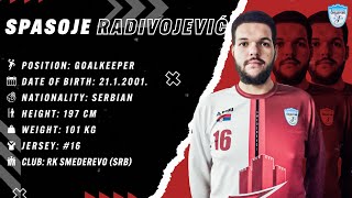 Spasoje Radivojevic | Goalkeeper | RK Smederevo | Highlights | Handball | CV | 2023/24
