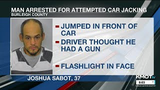 Man arrested for terrorizing after attempted carjacking in Bismarck