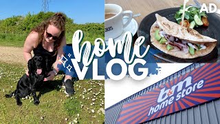HOME VLOG! 🏡 productive errands day • B&M browse, chatty catch up, renovation updates & tidying! AD