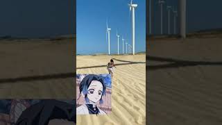 anime wind turbine shadow edit -tanjiro-giyuu(Bruno Mars thats what #shorts#animeedit#