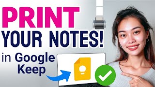 How to PRINT Google Keep NOTES (Step by Step)