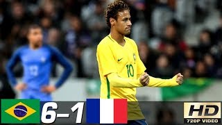Brazil vs France 6-1 - All Goals & Extended Highlights RÉSUMÉ & GOLES (Last Matches) HD