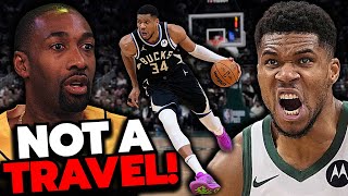 Gil's Arena LOSES IT Over Giannis Taking An Extra Step