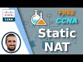 Free CCNA | Static NAT | Day 44 Lab | CCNA 200-301 Complete Course