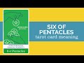 The Six of Pentacles Tarot Card