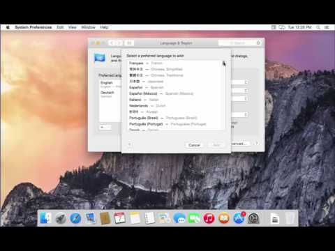 How To Change System Language in Mac OS X How To Change System Language in Mac OS X