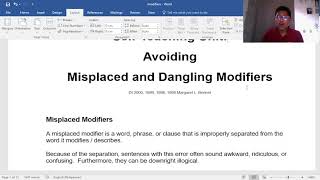 MISPLACED MODIFIERS PART 1