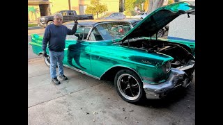 My 1957 Cadillac Coupe Deville is almost ready for CA roads. Thanks Ruben,entertainment car rentals