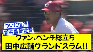 【ついに復活】田中広輔、起死回生の同点満塁弾！叫ぶ新井さんwww広島は首位に【なんJ】【ゆっくり解説】