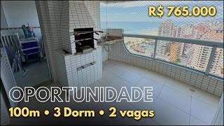 #302 APARTAMENTO COM 3 DORMITÓRIOS VISTA MAR EM PRAIA GRANDE, AVIAÇÃO