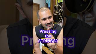 How To Press Guitar Strings- #guitartutorial #guitarteacher #guitarlessons #shorts #guitartalk