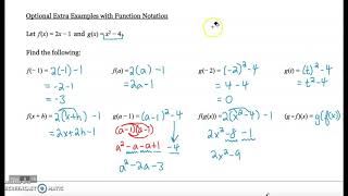 2.a Evaluating Function Notation (Optional Part One)
