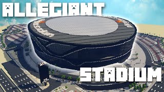 Building Allegiant Stadium in Minecraft - Super Bowl LVIII