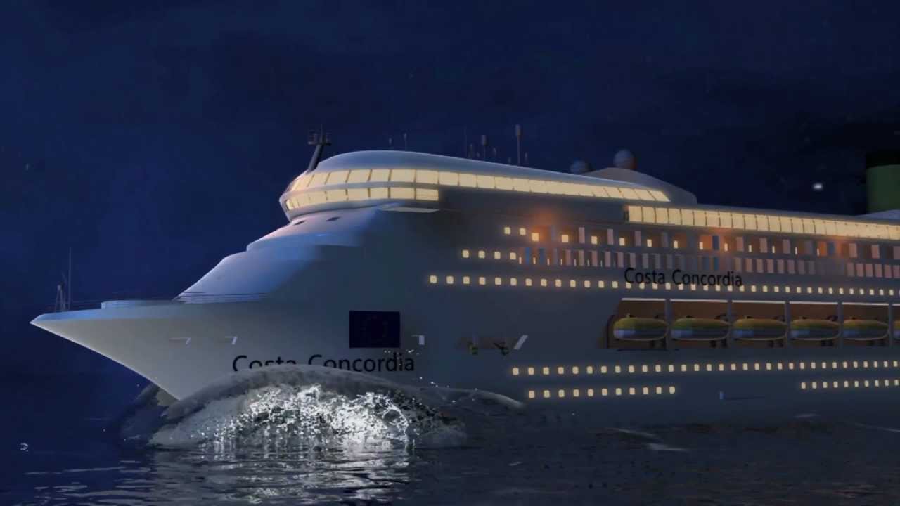 Costa Concordia Cruise Ship Disaster Animation Shows How The Accident