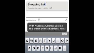 Awesome Calendar for iOS iPhone, iPod Touch, iPad