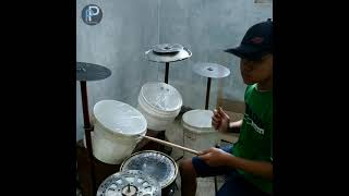 [Metallica] Master Of Puppets-Using Homemade Drum Set #shorts