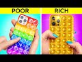 CUTE GADGETS CHALLENGE || Rich And Broke Gadgets Ideas And Crafts By 123 GO! Genuis