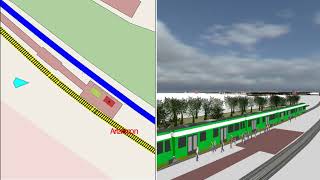 Platform passengers modelling using Aimsun micro simulation