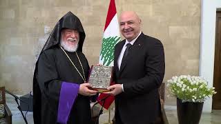 His Holiness Aram I Paid a Congratulatory Visit to the Newly-Elected Lebanese President - 20.01.2025