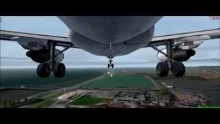 Landing at Bowerman Airport (stormy conditions and awesome graphics)