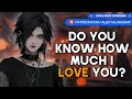 [F4M] [ASMR sleep aid] Falling asleep on your goth girlfriend's chest [cuddles][breathing]