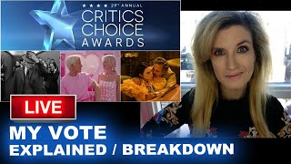Awards 2024 - My Critics Choice Ballot EXPLAINED / BREAKDOWN - Film & TV