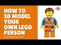 Episode 1: Model Character - 3D model LEGO custom character in blender 2.9 - mini course