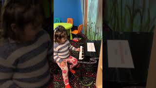 Anisa is playing Piano, Vinkari Safari indoor playground