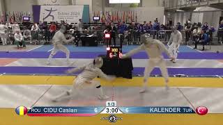 European Championships 2023 JMS - L32 - Casian Cidu ROU v Muhammad Furkan Kalender TUR