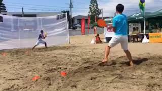 フレスコボールJAPANOPEN2016エキシビションマッチ斉藤•芝ペア②