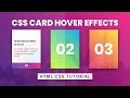 CSS Card Hover Effects | Html CSS
