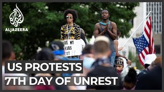 George Floyd: Protests, arrests continue in US for seventh day