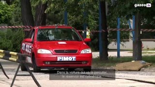 Crash test de voiture au GPL