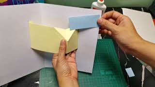 Pop up card model - rotating arm mechanism