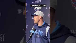 #Titans QB Ryan Tannehill is personally gratefully for Jon Robinson and his work with the Titans