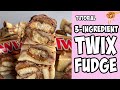 3-Ingredient Twix Fudge! Recipe tutorial #Shorts