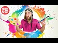 Kid's Painting Ideas W/ Danny Go! 🎨/// Colors, Shapes, Animals   Counting