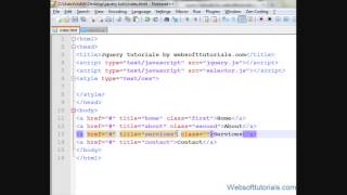 jquery tutorials for beginners - 17 - jquery attribute selector