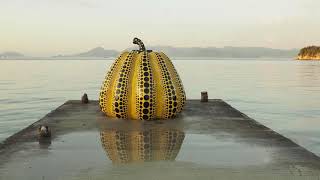 Kabocha by Yayoi Kusama in Naoshima 4K