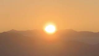 2020.09.28 東御市からの槍ヶ岳夕日