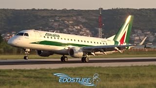 Alitalia CityLiner - Embraer 175STD EI-RDG - Landing at Split Airport LDSP/SPU