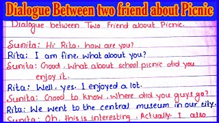 Dialogue between two friend about picnic l Convention between two friend about picnic l
