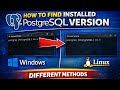 How to find the installed PostgreSQL version on Windows & Linux — from command line to GUI tools!