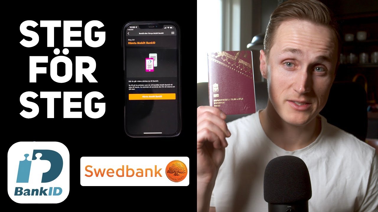 BankID Beställa Nytt BankID Steg För Steg Swedbank Med Pass - YouTube