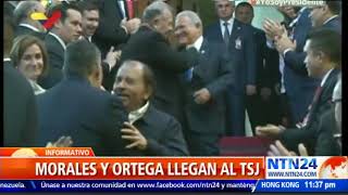 Presidente de Nicaragua acompaña a Maduro durante su cuestionada toma de posesión